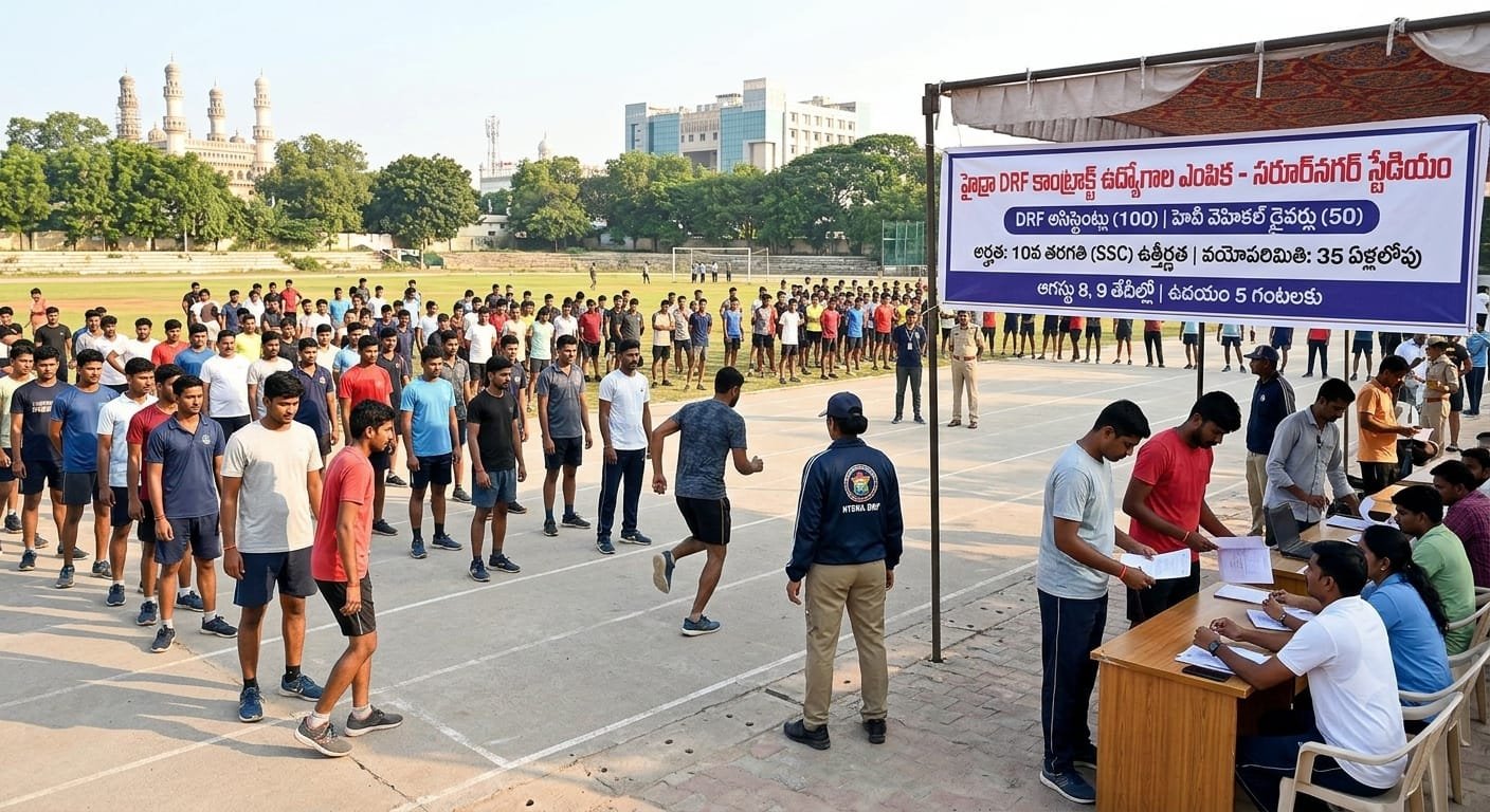 హైడ్రా DRF లో 150 కాంట్రాక్ట్ ఉద్యోగాలు!